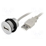 09454521922 USB socket; 22mm; har-port; -25÷70°C; Ø22.3mm; IP20; silver rxAlRaZLHmeRtNE1WK-yNIzZCINJCyoh_RFUIr9SOVs