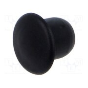 10060575 Stopper; H: 7.5mm; push-in; Flange dia: 12mm; black; 054080269903 lbDTM9j-pVem3ssq-de6mjwgNQNJF1YVaGQpwz6OBzw