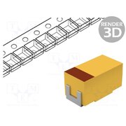 TCJY337M006R0050E Capacitor: tantalum-polymer; low ESR; 330uF; 6.3VDC; Y; 2917; SMD 6jE8VY_g4tYjFZ5oOTtz0Y5_5ZNevki6QEW2Fc3ffKY