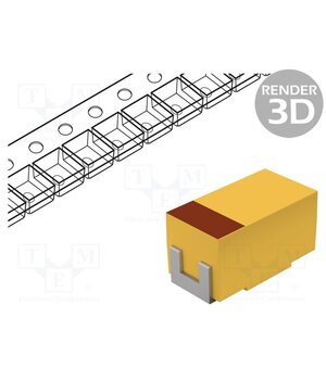 TCJY337M006R0050E Capacitor: tantalum-polymer; low ESR; 330uF; 6.3VDC; Y; 2917; SMD 6jE8VY_g4tYjFZ5oOTtz0Y5_5ZNevki6QEW2Fc3ffKY