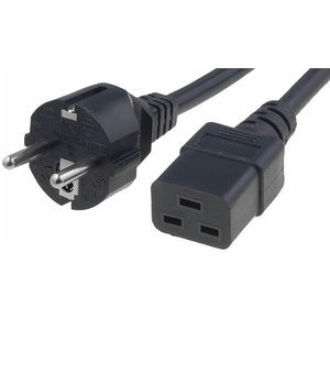 Maiņstrāvas kabelis 250 V, 10 A, 3 x 1 mm², IEC C19, 2 m

 CKA422.jpg