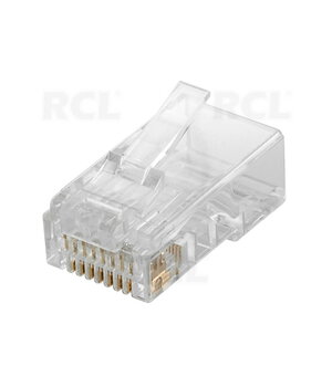 PLUG RJ-45 8P8C, CAT5e, apaļam kabelim/cietajam vadam

 CKI388KA.jpg