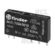 RELĒ 5V 6A/250VAC SPDT FINDER, 34.51.7.005.0010

 RLF3405.jpg