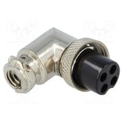 MIC354 Connector: microphone; plug; female; PIN: 4; for cable; angled 90° YFEaeNa8c1Cn8qsvPlUnxc_wkd0fYlTjCgbIUNQmMIc