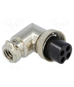MIC354 Connector: microphone; plug; female; PIN: 4; for cable; angled 90° YFEaeNa8c1Cn8qsvPlUnxc_wkd0fYlTjCgbIUNQmMIc