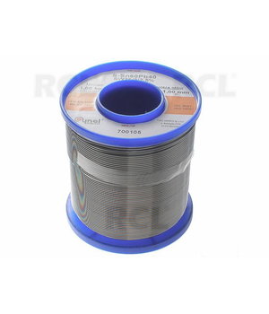 LODES 1,0 mm 1000 g, Sn60Pb40 ar plūstošo vielu

 ILYD1010.jpg