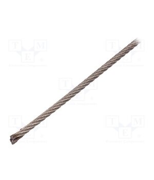 L7X7-F4-A4/50M Rope; acid resistant steel A4; Ørope: 4mm; L: 50m; Rope plexus: 7x7 cr-vJV83IYh1esOFtDSfIcqU0V6gtZXeBGJrzuIv5uM