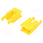 ROMI CHASSIS MOTOR CLIP PAIR - YELLOW Bracket; yellow; POLOLU Romi 8M365GYUt1QRZTdKctFM5rVkQG3VeegPiuJJxA0fDBs