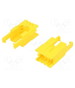 ROMI CHASSIS MOTOR CLIP PAIR - YELLOW Bracket; yellow; POLOLU Romi 8M365GYUt1QRZTdKctFM5rVkQG3VeegPiuJJxA0fDBs