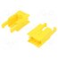 ROMI CHASSIS MOTOR CLIP PAIR - YELLOW Bracket; yellow; POLOLU Romi 8M365GYUt1QRZTdKctFM5rVkQG3VeegPiuJJxA0fDBs