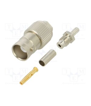 100023420 Connector: BNC; socket; straight; 50Ω; crimped; Contacts: brass Sm8wWOi-48-Q6MulU-5sfM8_lyBhjvWAhuXsm6JPUmw