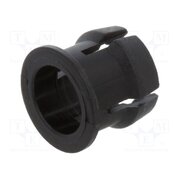 C-175 LED holder; 5mm; one-piece; black; UL94V-2; L: 6.3mm; polyamide c93nbbAAaOSREErbSLuqeOPKDHkN2lnfuhBqzgukgMs