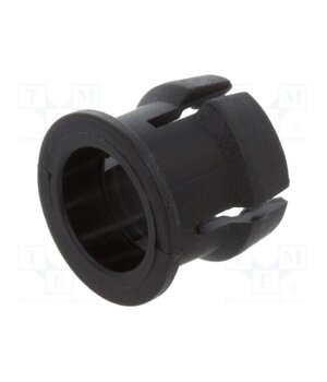 C-175 LED holder; 5mm; one-piece; black; UL94V-2; L: 6.3mm; polyamide c93nbbAAaOSREErbSLuqeOPKDHkN2lnfuhBqzgukgMs