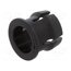 C-175 LED holder; 5mm; one-piece; black; UL94V-2; L: 6.3mm; polyamide c93nbbAAaOSREErbSLuqeOPKDHkN2lnfuhBqzgukgMs