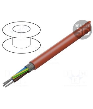 2500053 Wire; SiHF+C; 3G1.5mm2; Cu; stranded; silicone; red; -60÷180°C 86QL1oCqo3G1xnloQd_9Ri3g239GXwxaDznTmjQcut4