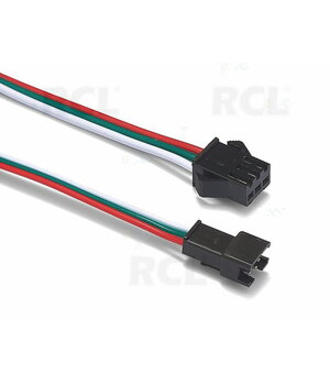 SASLĒGVIETAS JST 3pin, vīriešu+sieviešu, komplekts, 100mm

 CJ7603L.jpg