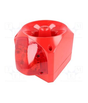 PNV-0006 Signaller: lighting-sound; 24VDC; LED; red; IP66; 116dB; ABS xqnOqnOP6UU-2Yk2a3tF6DW_ALkEszgrYKxB0rXglSQ