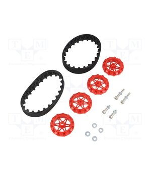 22T TRACK SET - RED Tracks; Kit: 4 wheels,nut x2,washer x2,screw x4; red; Ø: 35mm eFNglbBF4LfzEBRLHVBRlAztDDaTkB4Aig6p_HVUaCI