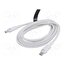 TRDWH Cable; USB 2.0; USB C plug,both sides; nickel plated; 2m; white HZF1AWGW1JZlmWSVO3VFyTt9exsZZFrOG_YZKJ_8P0g