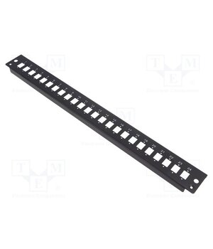FB2401B Connector: fiber optic; patch panel; rack; Standard: 19"; black G6s-g5MJUtwz0x_9E0bjdAlE_ibBUj4RkGLzofVcgF8