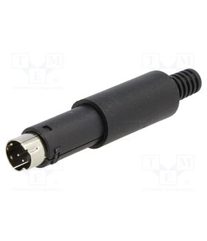 MDC-004 Connector: DIN mini; plug; male; PIN: 4; soldering; for cable YwBAimq2rPfWoHJzYKOSxaNG_K2M8YkX6Ws-nEsfDws