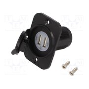 A13-194B2PS-BB3 USB power supply; USB A socket x2; Sup.volt: 12÷24VDC; 5V/2.4A xDX5IWDyVEwQwx0OHGa5lzBaeGvFXIkzpItz_4jfR3s