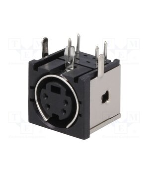 MDC-204 Connector: DIN mini; socket; female; PIN: 4; THT; angled 90° Ls4YKeE0B_Fp_DmsoqrSXqhKNepZKmRF13DO1onXGGE