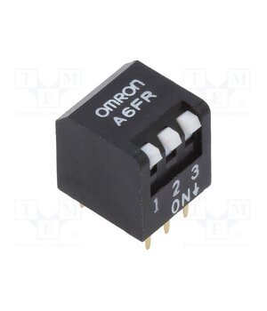 A6FR-3101 Switch: DIP-SWITCH; Poles number: 3; ON-OFF; 0.025A/24VDC; Pos: 2 K4oWIJ7JJtZAGmrJrgpfWKUL7Kx-x4xh8ZrULJty55w