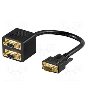 93263 VGA splitter; D-Sub 15pin HD socket x2,D-Sub 15pin HD plug ncaMSCSyJnuFLrM4eMv_gkrKAiKZFOipkEaNrYhMb00
