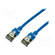 CQ9076S Patch cord; RJ45 plug,both sides; U/FTP; 6a; stranded; Cu; 5m; blue 4GHaBeciBNJ4ML2q2g5b_ikdI30QEn6WlqhLongU_Bc