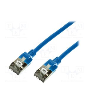 CQ9076S Patch cord; RJ45 plug,both sides; U/FTP; 6a; stranded; Cu; 5m; blue 4GHaBeciBNJ4ML2q2g5b_ikdI30QEn6WlqhLongU_Bc