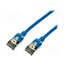 CQ9076S Patch cord; RJ45 plug,both sides; U/FTP; 6a; stranded; Cu; 5m; blue 4GHaBeciBNJ4ML2q2g5b_ikdI30QEn6WlqhLongU_Bc