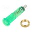 XVLA233 Indicator: LED; flat; green; 24VDC; Ø8mm; IP40; connectors; plastic LnPsxAUp-SN8-VJLSWIlNq_lgnLifFDGLYq682dWTQg