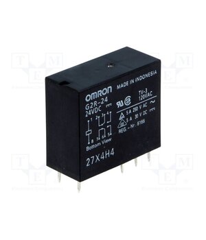 G2R-24 24VDC Relay: electromagnetic; DPDT; Ucoil: 24VDC; Icontacts max: 4A; G2R pe9yhecGH09hSmuHJcj9Vv_Z3WLwbUIwg5i0z0Y3tvE