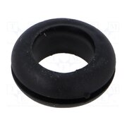 10070154 Grommet; Ømount.hole: 14.2mm; Øhole: 11mm; black; 0÷80°C; PVC OLhxSXaI2INQ7W455W3fZeGUTRUYjYTdwIQpUSuCZk0
