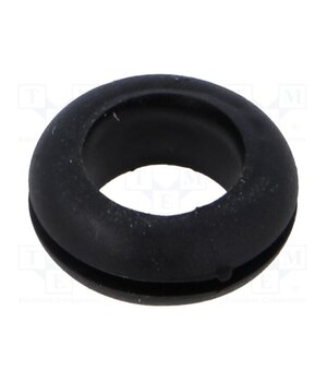 10070154 Grommet; Ømount.hole: 14.2mm; Øhole: 11mm; black; 0÷80°C; PVC OLhxSXaI2INQ7W455W3fZeGUTRUYjYTdwIQpUSuCZk0