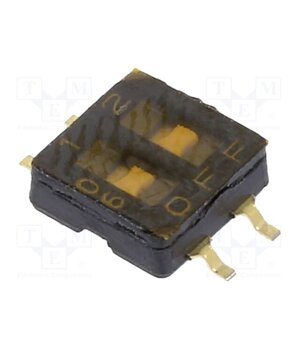 SMS 502 Switch: DIP-SWITCH; OFF-ON; 0.1A/50VDC; Pos: 2; SMD; -40÷105°C; 50mΩ GAbzzDvoGuBLeRFh0_lRZ0wSwVFpoAUCPo5j0nPjEmA