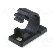 8J-S Screw down self-adhesive holder; 12mm; polyamide; black; UL94V-2 7ySX6eEWr6W0sS1Rvzg79c2YYtnhNkJC0HPGkFJLWLU