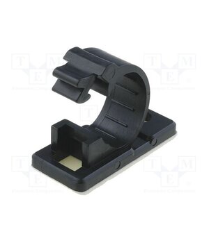 8J-S Screw down self-adhesive holder; 12mm; polyamide; black; UL94V-2 7ySX6eEWr6W0sS1Rvzg79c2YYtnhNkJC0HPGkFJLWLU