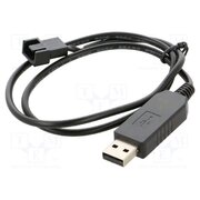 AK-CBFA10-60BK Wire: for fan supplying; Plug: straight; 0.6m; 4pin,USB A aAl6ONJM6fWc1jjmJKw4oy8c9chKQwNP_4CPdOvyYg0