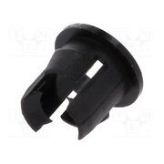 FIX-LED5-5 LED holder; 5mm; one-piece; black; UL94V-2; L: 6.9mm; polyamide s2KasYZaVq6yNNcV1Fb5c0urNbQcMLD4vwTlX9v3jL8