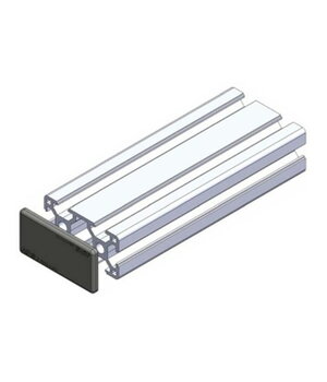 Plastic End Cap for Construction 2040 Profiles, Black II22F24+1.jpg