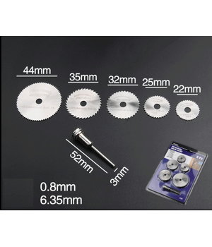 Набор отрезных дисков для циркулярной пилы из быстрорежущей стали, 6шт IRGF01+1.jpg
