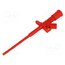 AX-CP-07-R Clip-on probe; pincers type; 10A; red; Grip capac: max.4mm; 4mm p9eLTVN2n7L9dadmp6p9BOjMuWNZghXMlPsIGiGdn1c