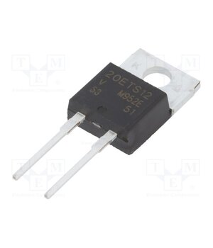 VS-20ETS12-M3 Diode: rectifying; THT; 1.2kV; 20A; tube; Ifsm: 300A; TO220AC; Ir: 1mA R7dKtKOi1vtgG2Y7Y1LzcI7k7E8MLmzOUSkpiXBVcYg