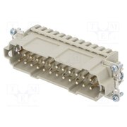 C146 10A024 400 1 Connector: HDC; contact insert; male; 16A; 500V; PIN: 24; 24+PE LA0rqm_3tIk6wfS5kQ8mvnwHxZuki1YZoKlbP9SY0vc