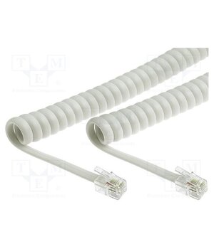 TEL-4C-02T-WH Cable: telephone; coiled,interlaced; RJ9 plug,both sides; white PwkFuCjR6L65Xww79-U3L84tn04ViOcZDhUjYfUxeYg
