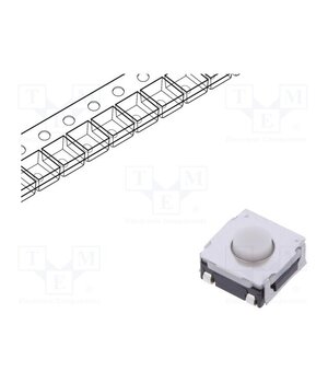 SKRAAKE010 Microswitch TACT; SPST; Pos: 2; 0.05A/12VDC; SMT; 2.5N; 3.4mm; SKRA CWkdzQS0YlGOsXADbnOkimMrPHonX_QF5RpYYyZIfIw