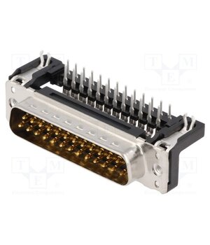09653626811 Connector: D-Sub; PIN: 25; socket; male; on PCBs; angled 90°; THT; M3 ILmjYdgMibJOIw6nT7lMiFFAcUGAPJodf-YnyusndOQ