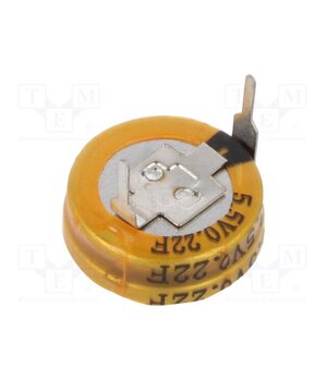 SC5V5H224Z Supercapacitor; THT; 220mF; 5.5VDC; Ø12x4.8mm; Leads: H type 6-yRB-cfwsXb8-UIduaDlKnIpEU2N3Le3I39rm3F23w